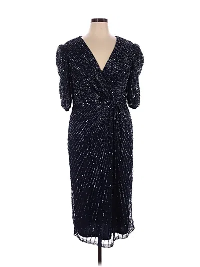 Pre-owned Mac Duggal Cocktail Dress In Blue