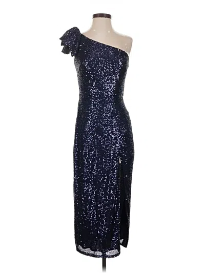 Pre-owned Mac Duggal Cocktail Dress In Blue