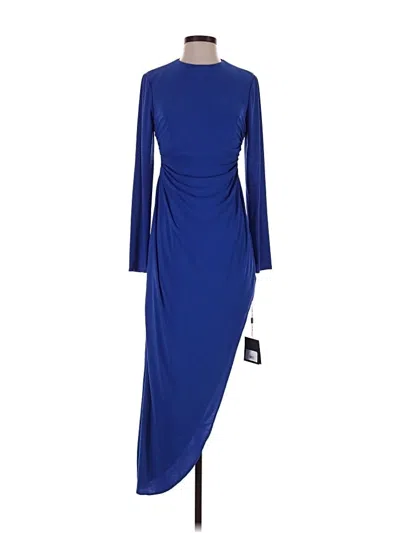 Pre-owned Mac Duggal Cocktail Dress In Blue