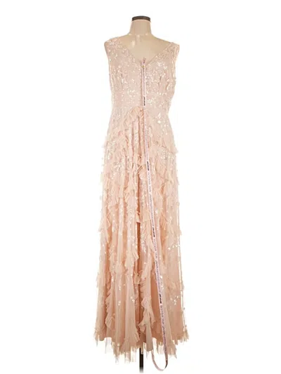 Pre-owned Mac Duggal Cocktail Dress In Brown