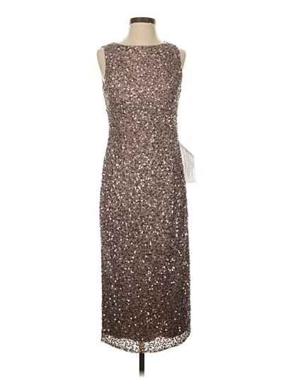 Pre-owned Mac Duggal Cocktail Dress In Brown