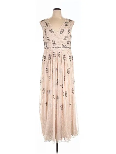 Pre-owned Mac Duggal Cocktail Dress In Brown
