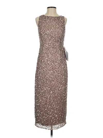 Pre-owned Mac Duggal Cocktail Dress In Brown