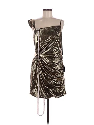 Pre-owned Mac Duggal Cocktail Dress In Brown