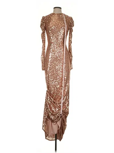 Pre-owned Mac Duggal Cocktail Dress In Brown