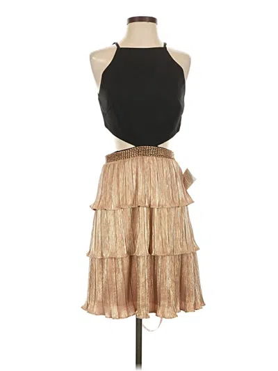 Pre-owned Mac Duggal Cocktail Dress In Brown