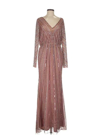 Pre-owned Mac Duggal Cocktail Dress In Burgundy