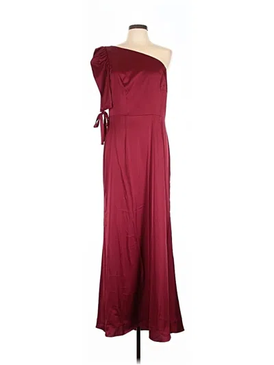 Pre-owned Mac Duggal Cocktail Dress In Burgundy
