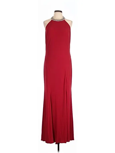 Pre-owned Mac Duggal Cocktail Dress In Burgundy