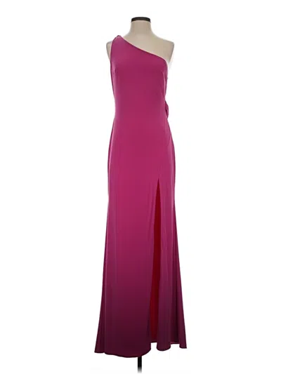 Pre-owned Mac Duggal Cocktail Dress In Burgundy
