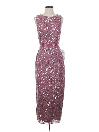Pre-owned Mac Duggal Cocktail Dress In Burgundy