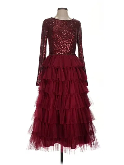 Mac Duggal Cocktail Dress In Burgundy