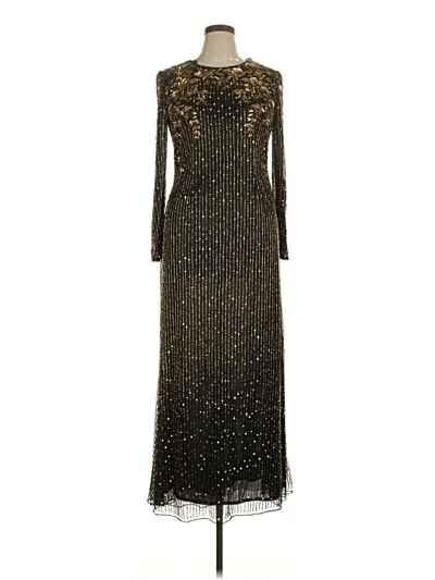 Pre-owned Mac Duggal Cocktail Dress In Gold