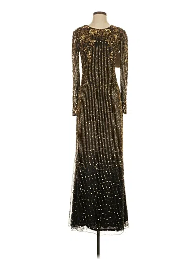 Pre-owned Mac Duggal Cocktail Dress In Gold