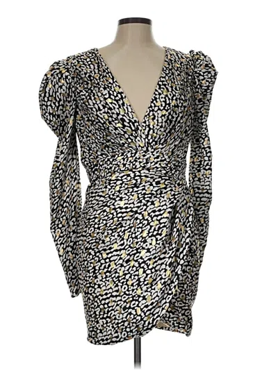 Pre-owned Mac Duggal Cocktail Dress In Gold