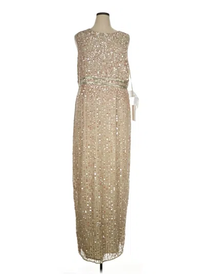 Pre-owned Mac Duggal Cocktail Dress In Gold