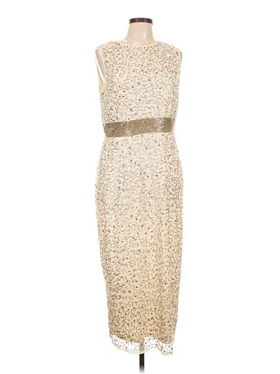 Pre-owned Mac Duggal Cocktail Dress In Gold