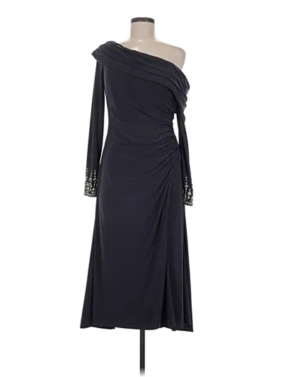 Pre-owned Mac Duggal Cocktail Dress In Gray