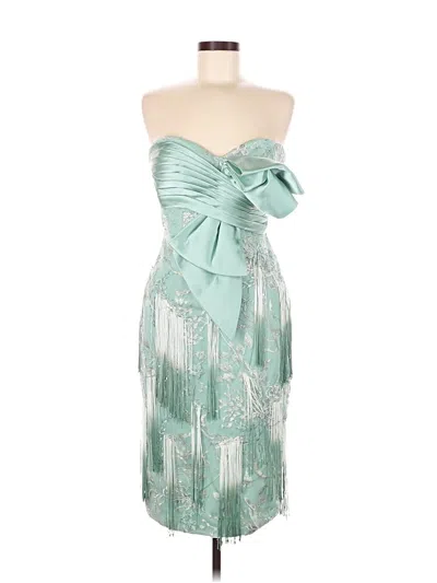 Pre-owned Mac Duggal Cocktail Dress In Green