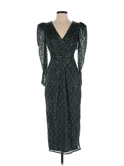 Pre-owned Mac Duggal Cocktail Dress In Green