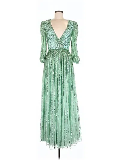Pre-owned Mac Duggal Cocktail Dress In Green