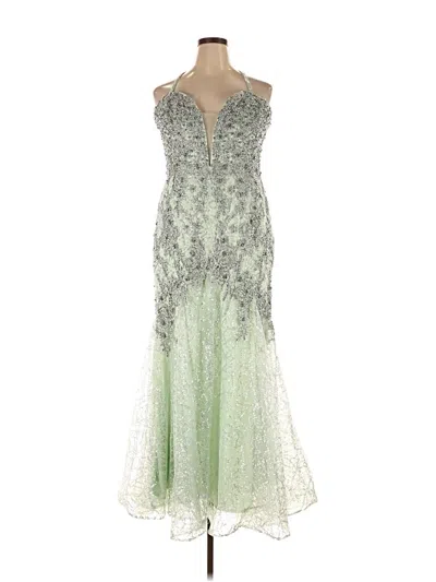 Pre-owned Mac Duggal Cocktail Dress In Green
