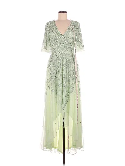 Pre-owned Mac Duggal Cocktail Dress In Green