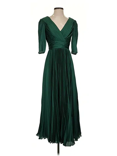 Pre-owned Mac Duggal Cocktail Dress In Green