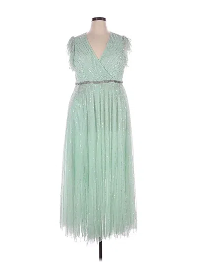 Pre-owned Mac Duggal Cocktail Dress In Green