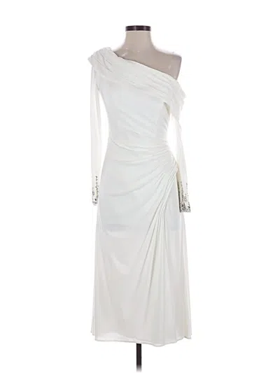 Pre-owned Mac Duggal Cocktail Dress In Ivory