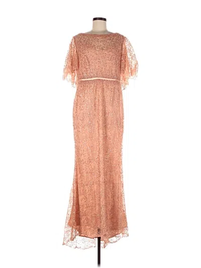 Pre-owned Mac Duggal Cocktail Dress In Orange