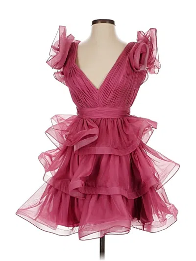 Pre-owned Mac Duggal Cocktail Dress In Pink