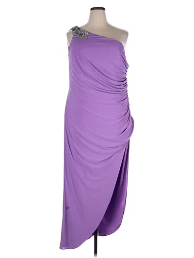 Pre-owned Mac Duggal Cocktail Dress In Purple
