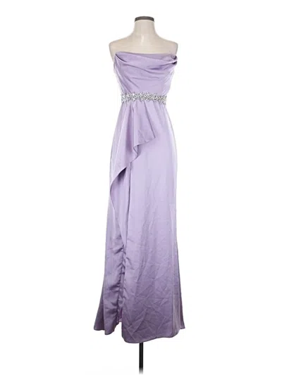 Pre-owned Mac Duggal Cocktail Dress In Purple