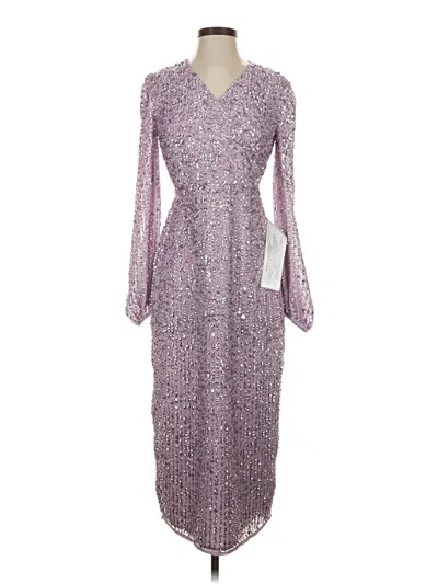 Pre-owned Mac Duggal Cocktail Dress In Purple