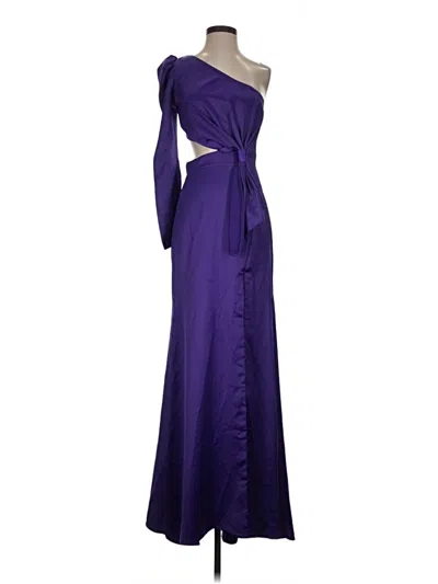 Pre-owned Mac Duggal Cocktail Dress In Purple