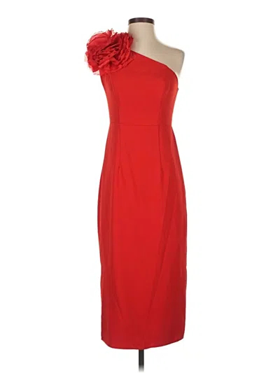 Pre-owned Mac Duggal Cocktail Dress In Red
