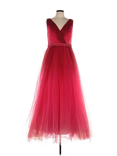 Pre-owned Mac Duggal Cocktail Dress In Red