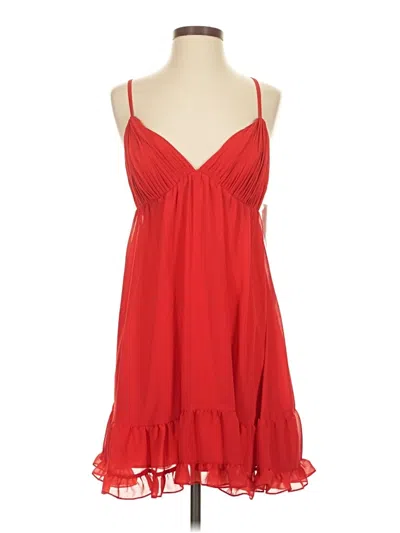 Pre-owned Mac Duggal Cocktail Dress In Red