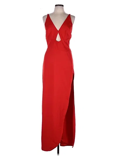 Pre-owned Mac Duggal Cocktail Dress In Red