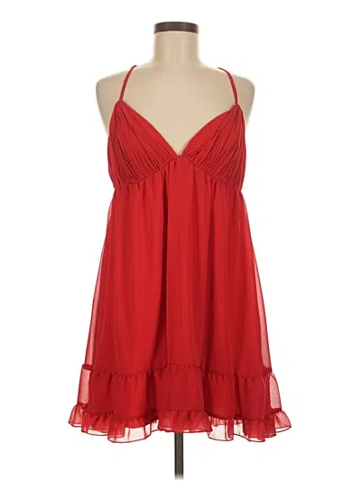 Pre-owned Mac Duggal Cocktail Dress In Red