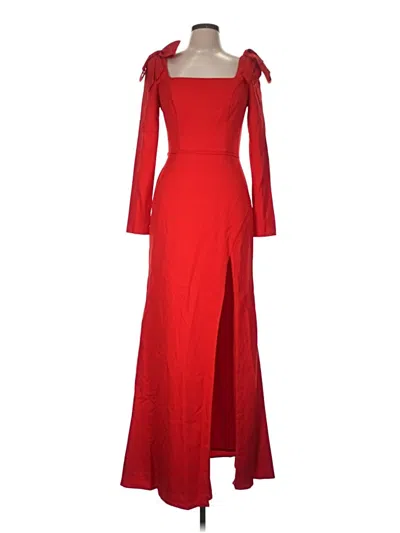 Pre-owned Mac Duggal Cocktail Dress In Red