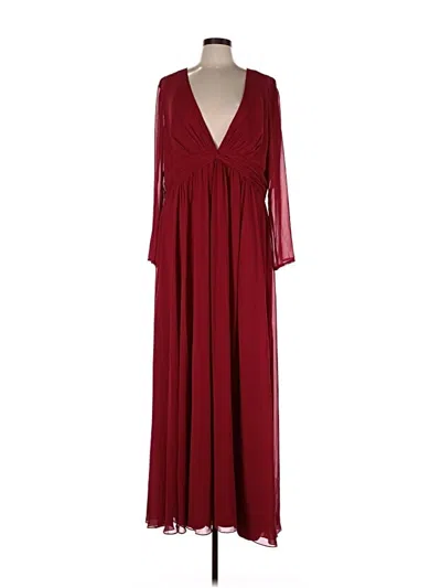 Pre-owned Mac Duggal Cocktail Dress In Red