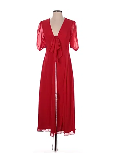 Pre-owned Mac Duggal Cocktail Dress In Red