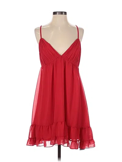 Pre-owned Mac Duggal Cocktail Dress In Red