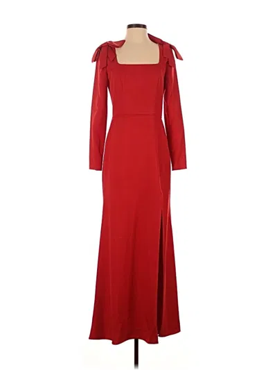 Pre-owned Mac Duggal Cocktail Dress In Red