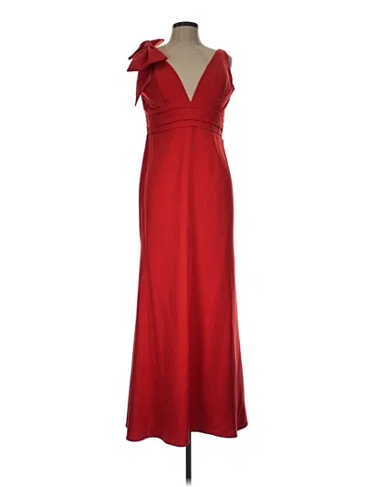 Pre-owned Mac Duggal Cocktail Dress In Red