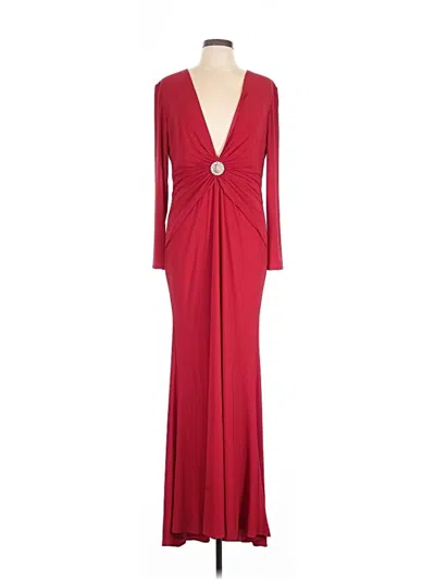 Pre-owned Mac Duggal Cocktail Dress In Red