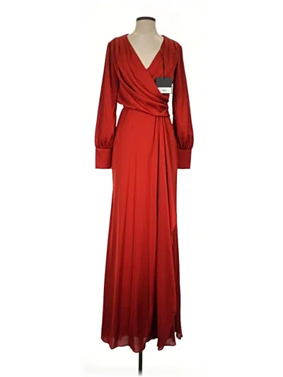 Pre-owned Mac Duggal Cocktail Dress In Red