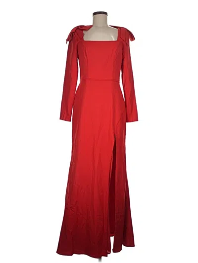 Pre-owned Mac Duggal Cocktail Dress In Red